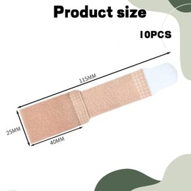 Jidyllic Hammer Toe Straightener,10 Pcs Broken Toe Wraps Splint Bandage Hammer Toe Straighteners for Bent Toes Overlapping Toes Hammer Toe