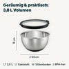 SILBERTHAL Stainless Steel Bowl with Lid - 3.8 L Mixing