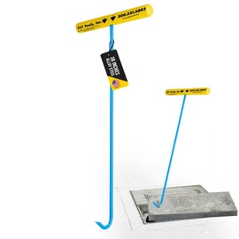 T&T Tools Heavy Duty Handy Hook – Portable 36 Inch with 3/8" Round Pump Hook End –Multipurpose Lifting and Pulling Tool for Manhole Covers, Septic Tanks, Storm Drains, Sewer Lids & More –1 Pack