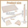 UNICRAFTALE Total 12Pcs Ceramic Clay Pottery Tool Kits Wood Linen