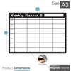 TMS Magnetic Weekly Planner and Organiser A3 | Fully Customisable