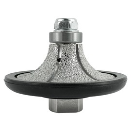 HXIN Vacuum brazed Diamond Profile Wheel Diamond Router Bit Chamfer Bit for Dry or Wet Profiling Porcelain Tile Ceramic Granite Marble Stone with 5/8"-11 Use on Angle Grinder B2575 (1" x 3”)