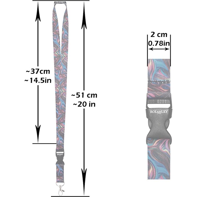 Rolseley - Lanyard with various patterns and metal clip Fairies