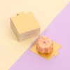YYaaloa 200pcs 3.3 Inch Mini Square Golden Cake Boards Mousse