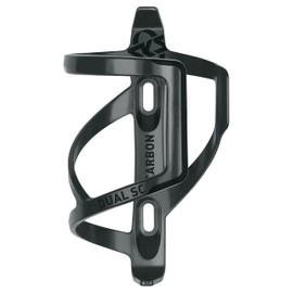 SKS GERMANY DUAL SC bottle cage for bikes (polycarbonate cup holder, side removal, for smaller frames, light and stable, for all common bike bottles, 29g), Black