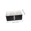 KOMBIUDA Storage Box with Lock Tinplate Metal Box