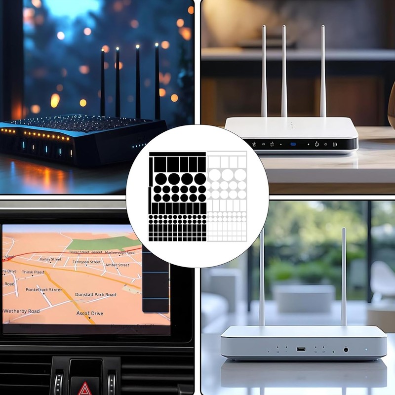 2 Sheets Light Blocking Stickers, Blackout Stickers for Electronic LED