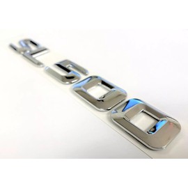 One Pc 1998-2013 SL500 Letter Rear Trunk Emblem Badge Numbers Decal Nameplate Sticker (Silver)