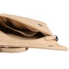 Girly Handbags Zip Flap Clutch Bag, beige