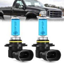 LECCIBUB Fog Light Bulbs Fit For Ford F250 1997-1999, 9006 Fog Lights Halogen Bulb, 6000K White Light, Plug and Play, Pack of 2
