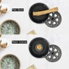Cast Iron Incense Burner with Holder and Fireproof Cotton -
