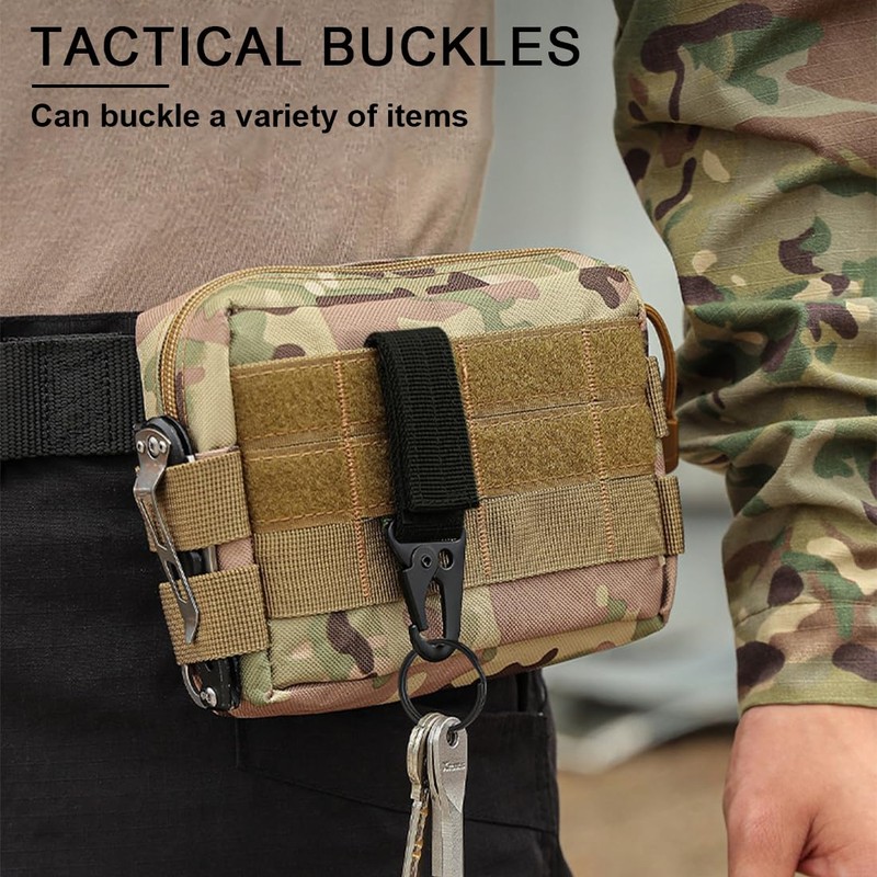 WeddHuis Pack of 2 Tactical Key Chain, Belt Clip, Belt
