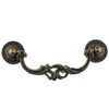 MuDuJia 10-Pack 3-1/2 Inch Centers Vintage Style Antique Bronze Bail