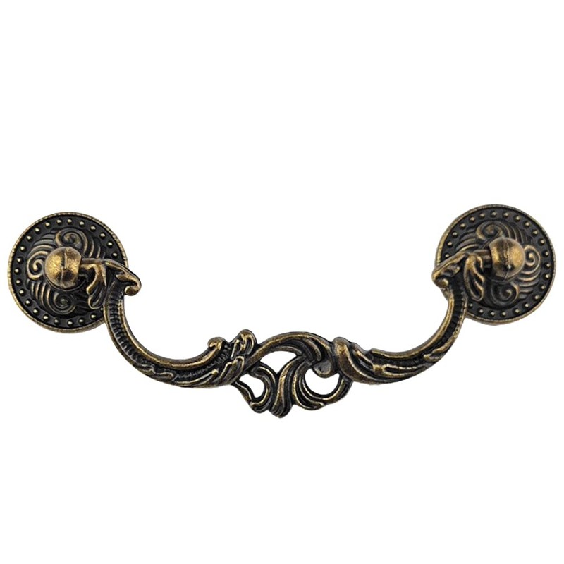 MuDuJia 10-Pack 3-1/2 Inch Centers Vintage Style Antique Bronze Bail