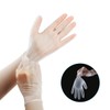 Aitsite 100Pcs Vinyl Disposable Gloves, Medium Clear Powder Free Gloves