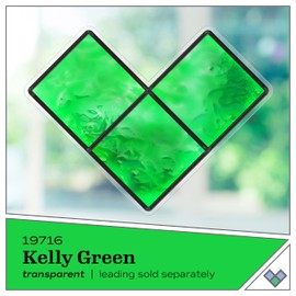 Gallery Glass, Kelly Green Stained Glass 2 fl oz Brilliant Smooth Finish Paint, Perfect for Easy to Apply DIY Arts and Crafts, 19716, 1 Count (Pack of 1)