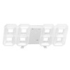 BuyWeek 3D LED Wall Clock, White Frame, Digital Alarm Clock,