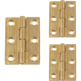 Small Brass Butt Hinges for Cupboard Internal 38mm/1.5-Inch Brass Rising Butt Hinges for Small Window Butt Hinges for Cupboards and Cabinets Small Jewellery Box Hinges 1 Pair (Pack of 2).