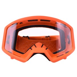 Typhoon Adult Glove & Goggle Combo Motocross Offroad ATV MX Dirt Bike - Orange - Medium