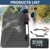 KEPEAK 80W Mono Solar Panel Trickle Battery Charger Kit Maintainer