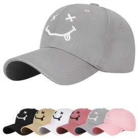 YKDLLF Baseball Cap for Birthday Gifts for Men Unisex Streetwear Baseball Cap for Men Women Stylish Cap for Everyday Holiday Must Have Baseball Cap, gray, 58