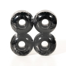 Unbranded Set of 4 New Blank Black 52mm X 32mm Skateboard WHEELS 95A