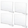 CY craft Acrylic Shelf Dividers for Closets,Wood Shelf Dividers, 4