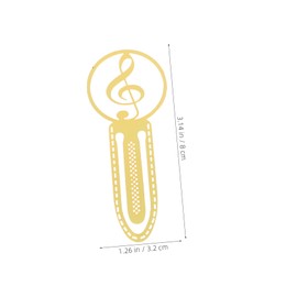 FUNOMOCYA Musical Note Metal Bookmark Book Mark for Women Music Headphone Ornament Music Themed Party Favor