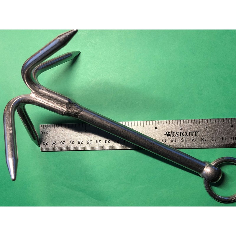 US Stainless Stainless Steel 316 Hook Anchor 8" (200mm) Marine