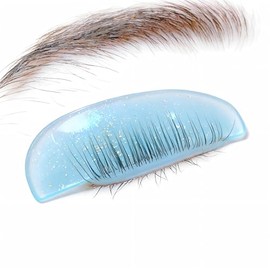 1 Par Almohadillas Silicona Permanente Pestañas Rizador con Caja de Almacenamiento, Levantamiento Suave Piel Reutilizable, Rulos Belleza Salón Casa Herramienta Profesional Cuidado Ojos (S)