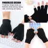 MIRKUZI Gloves & Mittens for Men 2 Pairs Half Finger