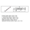4Pcs Hook to Hook Turnbuckle Stainless Steel Hardware Kit for