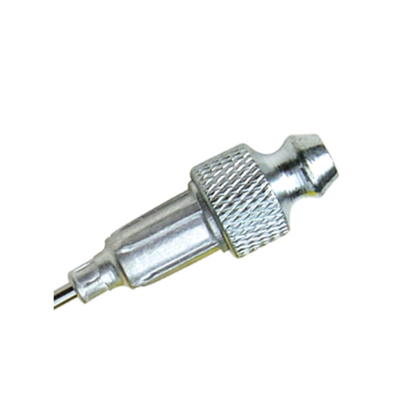 LUMAX LX-1416 Silver 18G 2 1/2" Long Stainless Steel Grease