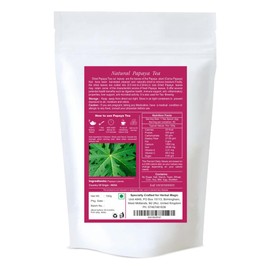 Herbal Magic's Pure & Natural Papaya Leaves Infusion, Subtle Bitter Flavour - Freshly Harvested - Caffeine Free Natural Detox - Whole Leaves - No Fillers & Preservatives 100g (Pack - 1)