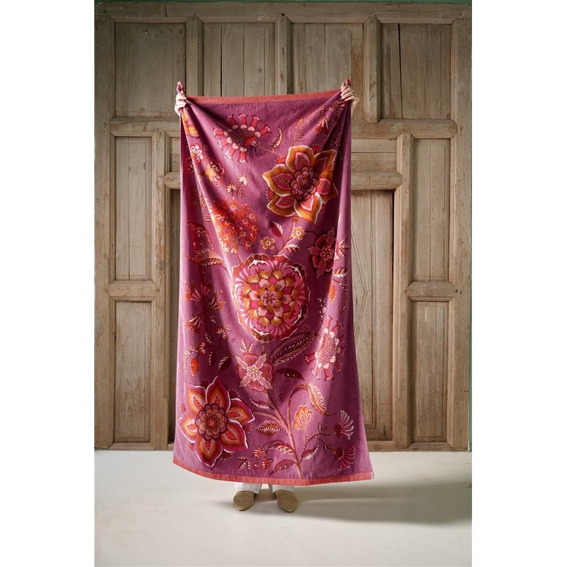 Pip Studio Viva la Vida Purple Bath Towel 100 x