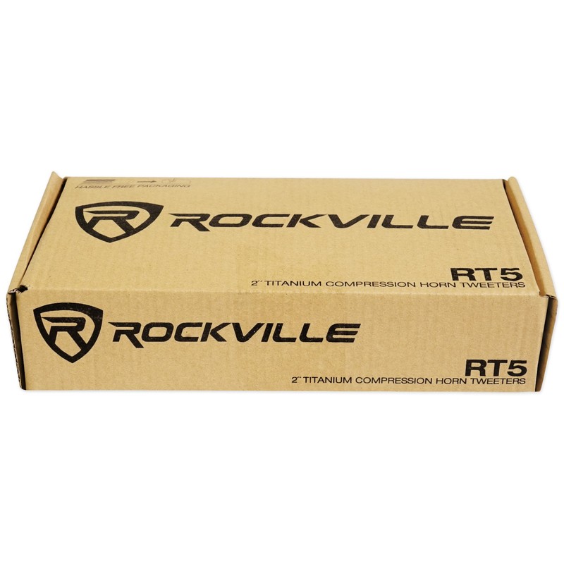 Pair Rockville RT5 2.8" Aluminum Car/Pro Tweeters w Titanium Diaphragm+Kapton