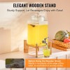 1.5 Gallon Stainless Steel Spigot Iced Beverage Dispenser Glass Juice