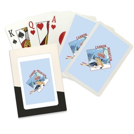 Lantern Press Franconia, New Hampshire, Cannon Mountain, Downhill Skier, (52 Playing Cards, Poker Size Card Deck with Jokers)