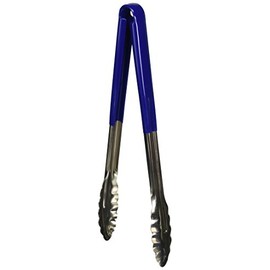 Genware NEV-CCT31BL Colour Coded Tong, Stainless Steel, 31 cm, Blue