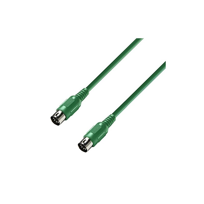Adam Hall 3 Star Series MIDI Cable, Green