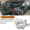 304 Stainless Steel Small Block Hex Bolt Kit Compatible with