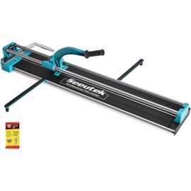 Seeutek Manual Tile Cutter - 24 inch Professional Porcelain Ceramic Tile Cutter, Double Rails Design Tile Cutter Tool, with Tungsten Carbide Cutting Wheel