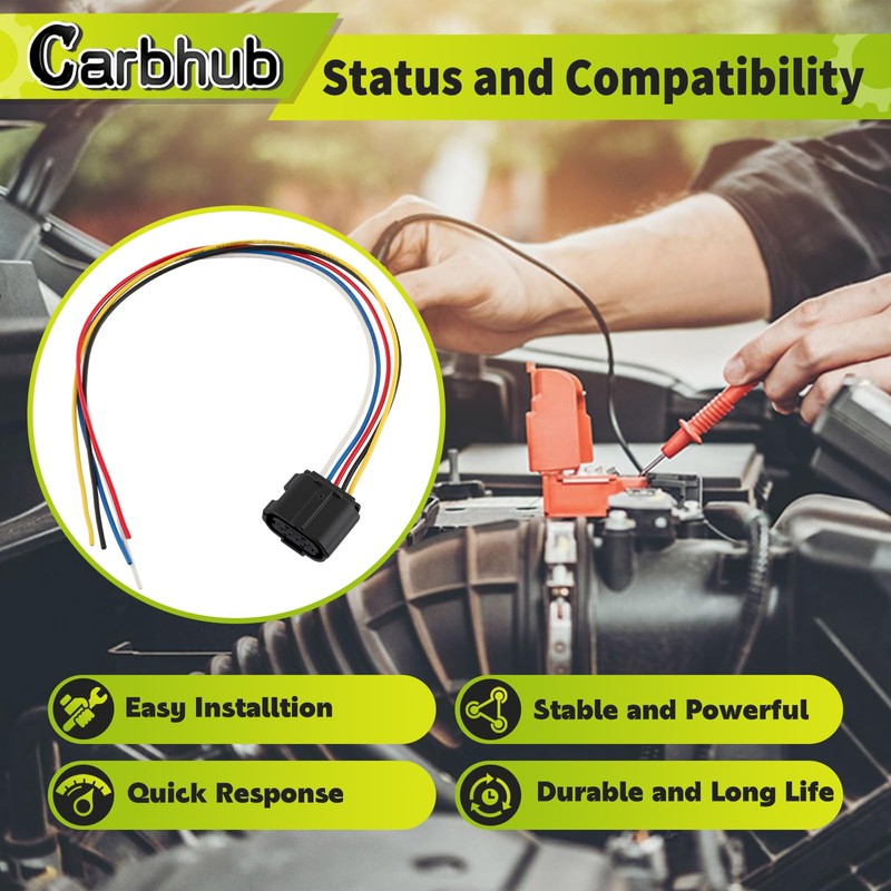 Carbhub Air Flow Sensor Meter MAF Harness Connector Plug Fit