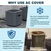 Air Conditioner Cover for Outside Units - 420D Waterproof Air