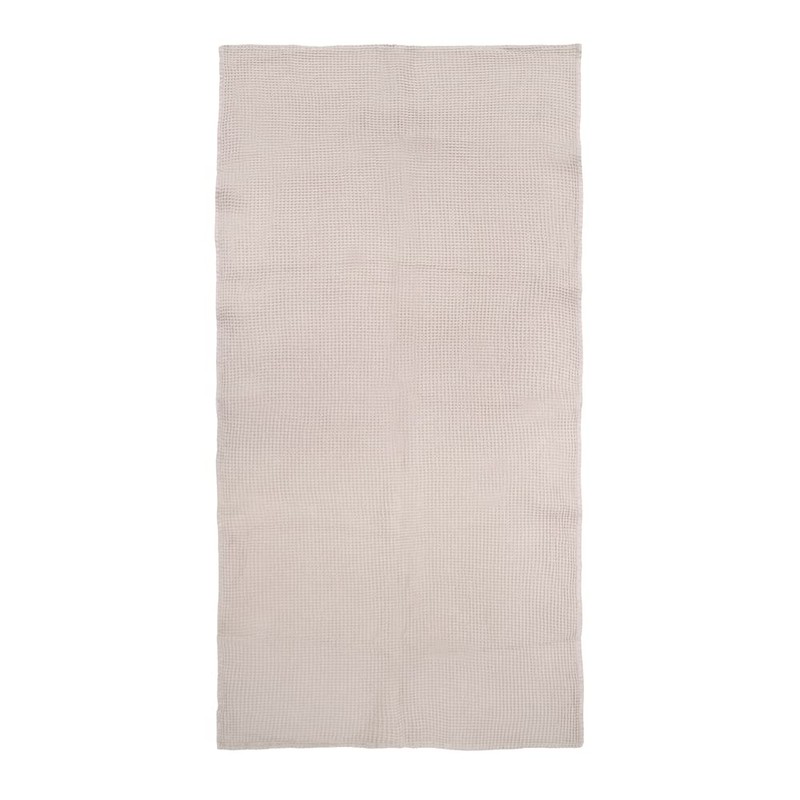 Bambury Waffle Bath Towel 80x160cm Beige