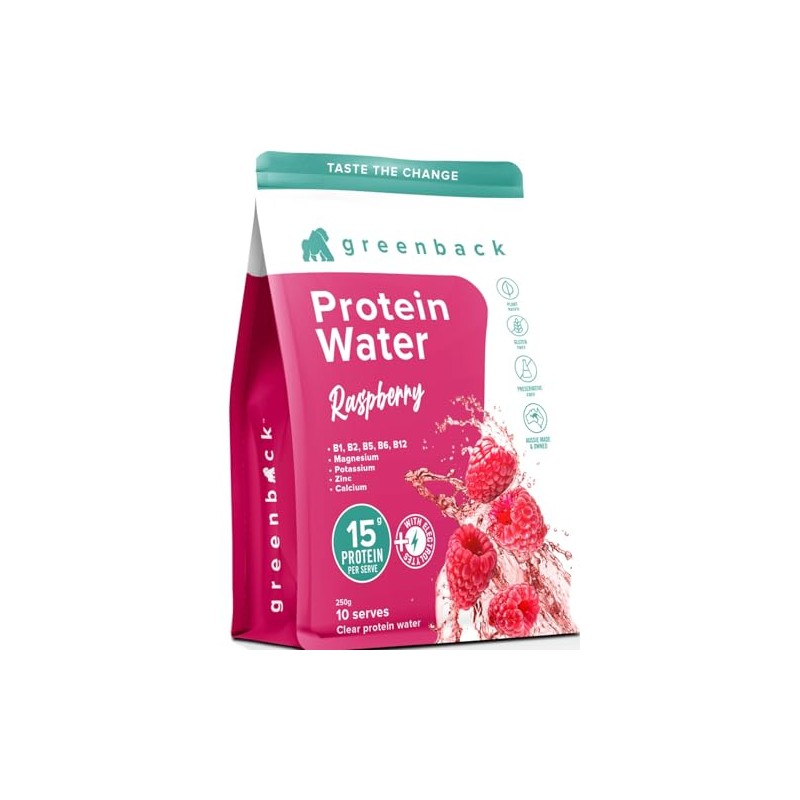 Greenback Raspberry Protein Water Powder 250 g