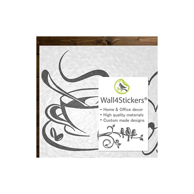 Coffee Cup Kitchen Wall Sticker Tea Love Vinyl Removable Mural