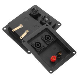 SHINEOFI 2pcs Speaker Terminal Connector Durable Speaker Box Terminal Cup Adapter for Subwoofer Enclosure Easy Setup for Stage Shows Music Concerts and Business Meetings