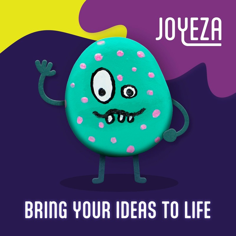 JOYEZA Rock Painting Kit Glow in The Dark, Arts and