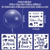 CNhoqc 36pcs Bobo Balloons with Sticker Set (Father’s Day)